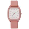 2025 Novo Produto Pulseira Criativa de Silicone Relógio Estudante Simples Nicho Feminino Relógio de Quartzo Atacado Pulseira de Silicone