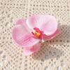 Cabeza de Flor Phalaenopsis Eva Cotton Impresa en 3D (Grande) Flor Artificial Accesorio de Regalo Accesorio para el Cabello Decoración de Ropa Exquisita Decoración de Boda