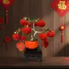 Adornos de Caqui de Año Nuevo para la Buena Suerte, Decoraciones Creativas para la Atmósfera del Festival de Primavera, Frutas Artificiales para Decoración de Mesa para Sala de Estar y Oficina