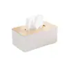Caixa de Lenços de Madeira, Porta-Papel Toalha Moderno, Caixa Criativa de Guardanapos para Casa, Caixa de Lenços de Papel Fofa e Simples para Sala de Estar e Uso no Carro