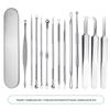 Kit de Agulhas para Acne, Pinça para Cravos, Pinça para Espinhas, Pinça, Agulha para Acne, Kit de Agulhas de Beleza, Limpeza de Acne no Atacado