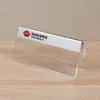 Cartão de mesa triangular acrílico Cartão de mesa em V para conferência Cartão de mesa de plexiglass transparente Cartão de assento de convidado Serigrafia