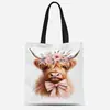 Denim de lujo nuevo modelo directo del fabricante, bolsa para el día a día con estampado de leopardo, bolsa de mano estilo western transfronteriza, bolsa de lona estampada