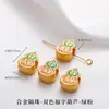 Pingente Tradicional de Cabacinha Dourada Esmalte DIY Pulseira Colar Feito à Mão Caractere da Fortuna Peças Coloridas de Esmalte Acessórios de Lingote de Ouro de Areia