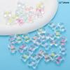 Acrílico Transparente Cor Doce Flor Coração Contas Contas DIY Acessórios de Joia Pulseira Colar Contas Soltas W334