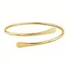 Directo de fábrica juego de diez piezas de líneas irregulares hojas en relieve brazalete de brazo tendencia de moda geométrico pulsera abierta mujer