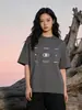 Camiseta Original Blackeden Matrix em Formato D Estilo Nacional Graffiti Americano Manga Curta para Homens e Mulheres Tops de Casal Verão