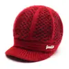 Gorros de otoño e invierno para mujer, madres de mediana edad y mayores, gorros de punto con protección para las orejas, gorros cálidos con forro de polar para abuelas
