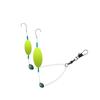 Anzol de Peixe Flip com Linha de Fundo Invertida, Anzol Duplo, Anzol de Pesca Acabado Um para Dois, Conjunto de Pesca de Fundo Invertido, Anzol de Pesca de Fundo Invertido com Boia Dupla