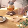 Posavasos Japoneses, Posavasos para Té, Manteles Aislantes, Manteles Individuales de Madera Maciza, Posavasos para Café, Posavasos de Haya, Posavasos de Madera Lindos