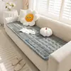 Cojín Antideslizante de Franela para Sofá, Color Sólido, Sencillo y Fácil de Limpiar, Cojín para Mascotas de Doble Propósito, Engrosado y Suave, Cojín de Asiento para Otoño e Invierno