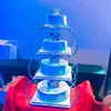 Suporte de Bolo Europeu Criativo Novo com Múltiplos Andares Hotel Celebração de Casamento Aniversário Banquete de Longevidade Loja de Bolos Desmontagem e Montagem