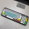 Película protectora para teclado Bluetooth inalámbrico Logitech K780, a prueba de polvo, impermeable, cubierta de silicona cóncava-convexa para Logitech