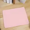 Mouse Pad a Pronta Entrega, Tamanho Pequeno, Couro, Cor Sólida, Pad Fofo para Laptop, Couro à Prova d'Água, Resistente a Manchas, Pad para Mesa de Escritório