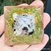 Transfronterizo Nuevo Producto Pirámide de Cristal Piedra Triturada Resina Hogar Escritorio Artesanía Adorno Regalo Mini Modelo 3D