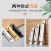 Manija para puerta corredera directa de fábrica sin taladro, accesorios de ferretería para puertas y ventanas de decoración del hogar de aleación de aluminio, manija de montaje superficial para puerta de gabinete