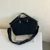 Bolso de mano simple, retro y ligero para mujer, perfecto para otoño, con gran capacidad, tela de nailon casual y versátil como bolso de hombro o bolso cruzado