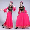Novos Trajes de Dança Minoridade Uigur Performance de Dança Por Que as Flores São Tão Vermelhas Trajes de Xinjiang