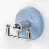 Gancho Doble con Ventosa Potente, Sin Taladro, Extraíble, Pegatina Adhesiva sin Rastro para Pared del Baño o Detrás de la Puerta, Gancho Adhesivo para Toalla
