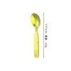 Juego de Cuchara y Tenedor Infantiles de Cristal de Titanio Puro Flor de Hielo para Uso en Casa, Utensilios para Comida de Bebé, Cuchara y Tenedor de Postre Duraderos y Resistentes a la Rotura