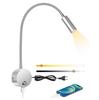 Luminária de Leitura Transfronteiriça, Lâmpada de Pescoço de Ganso, Lâmpada de Tubo Flexível, Escurecimento por Toque, Lâmpada de Mesa com Carregamento USB, Luminária de Parede de Cabeceira, Refletor