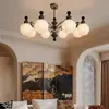Araña de sala de estar de espectro completo estilo vintage, luz principal retro, modelo 2026, iluminación de recibidor estilo chino nuevo, lámparas de alta gama