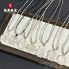 Colgante de Chalcedonia Blanca Tipo Hielo Melón de la Suerte y Frijol de la Suerte, Ágata Blanca Natural Gato Kt y Oso Jade Joyería al por Mayor Suministro en Vivo