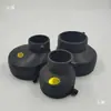 Accesorios de Electrofusión para Drenaje con Sifón de HDPE Reductor Excéntrico de Electrofusión S12.5 Codo Reductor Excéntrico para Drenaje al Mismo Nivel