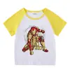 Ropa Nueva para Niños, Camisetas de Manga Corta de Verano para Niños, Camisetas Interiores Raglán para Niños y Niñas, Camisetas de Manga Media para Bebés, Tops para Niños