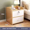 Mesita de Noche Pequeña para el Hogar Simple Moderna Estante de Almacenamiento para Mesita de Noche Armario de Almacenamiento con Cerradura Armario de Almacenamiento para Dormitorio de Alquiler