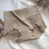 Ropa interior de cintura alta para abdomen de mujer 2025 nuevo algodón antibacteriano algodón de alta elasticidad entrepierna de algodón calzones sin costuras estilo pequeño fragante otoño