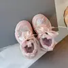 Tenis para Niña 2025 Primavera y Otoño Nuevos Mariposa Infantiles Chunky para Niños Medianos y Grandes Transpirables Casuales Zapatos de Bebé Modernos