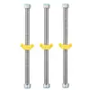 Tubería Corrugada de Acero Inoxidable 304 Manguera Suave de 4 Puntos Tubería de Entrada de Agua de 6 Puntos Calentador de Agua Doméstico Manguera Ondulada Dura de Agua Caliente y Fría Tubería de Suministro de Agua
