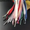 Nuevos Cordones de Zapatos de Satén de Poliéster de Color de Doble Cara de Cinta de 1 cm Zapatos de Lona de Satén Imitación Zapatos de Cuero Cordones
