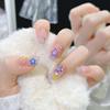 Uñas Vestibles de Estilo Corto, Hechas a Mano Puras, Gama Alta, Parches para Uñas que Iluminan la Piel, Uñas Postizas, Piezas de Uñas para Manicura, Productos Terminados Vestibles al por Mayor