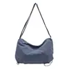 Bolsa Transversal Grande Leve Casual Estilo Japonês Nova Bolsa Esportiva de Lona da Moda para Passeio, Trajeto para o Trabalho, Bolsa de Ombro