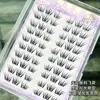 Milin pegamento para pestañas postizas dulce sin pegamento 10 filas estilo chino zorro lindo pequeñas finas pestañas postizas racimo individual segmentadas naturales rizadas flujo de cabello