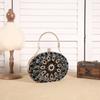 Bolso de noche con diseño de girasoles y explosiones transfronterizas, bolso de mano para banquetes, bolso de noche con incrustaciones de diamantes, bolso de fiesta europeo y americano.