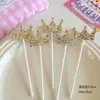 Brillo Lentejuela Corazón Estrella Rosa Princesa Niña Decoración de Pastel Enchufe Mesa de Postres Estrella de Cinco Puntas Tarjeta Enchufe