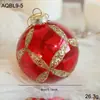 Bola de Cristal Colorida de 8CM con Purpurina, Bola Colgante para Decoración de Árbol de Navidad, Adorno de Bola Hueca, Decoración Festiva