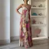 2026 Comercio Exterior Transfronterizo Ropa de Mujer Europea y Americana Verano Nuevo Estilo Top de Tubo Sexy Vestido Largo Colorido Estampado Vestido