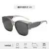 Nuevas Gafas de Sol Polarizadas de Alta Definición con Montura Grande para Graduación, Gafas de Sol Cuadradas Unisex, Estilo Popular para Conducir, Venta al por Mayor