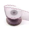 Cinta de Encaje de Seda Brillante con Borde Ondulado, Cinta Ondulada, Cinta de Gasa, Accesorios para Regalos DIY, Cinta Floral, 4 cm