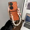 Textura de couro de luxo premium para capa de celular Huawei pocket 2 ursinho de desenho animado retrô conjuntos p50pocket