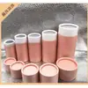 Té lata botella de aceite esencial tubo de papel lata de papel kraft lata cilíndrica embalaje exterior té negro sellado casa de té hotel ambiente