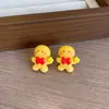 Nuevos Pendientes de Navidad 2025 Dibujos Animados Lindo Papá Noel Hombre de Jengibre Pendientes de Árbol de Navidad Pinzas para Orejas Sin Perforación