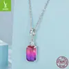 Botella de Perfume Roja Rosada Degradada Original Yinziyun Accesorios de Colgante DIY Exquisitos y Versátiles Abalorios Charm de Plata S925
