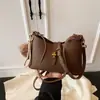 Bolso de Hombro Retro de Alta Gama con Patrón de Lichi 2025 Nuevo Bolso de Mano para Viajar Bolso Tote Bolso Cruzado para Mujer Bolso Madre-Hija