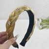 Diadema trenzada de terciopelo estrella de ala ancha parte superior craneal alta diadema para lavarse la cara temperamento de otoño e invierno horquilla de alta calidad accesorios para el cabello venta al por mayor