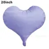 Nuevo globo de película de aluminio con forma de corazón torcido de 20 pulgadas color caramelo rojo de moda corazón curvo globo de helio decoración de fiesta